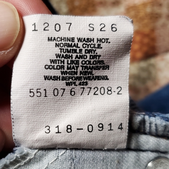 Levi's Vintage Orange Tab Boys Blue Jeans. 14 Regular. (27x27). USA made. EUC. - Picture 8 of 16